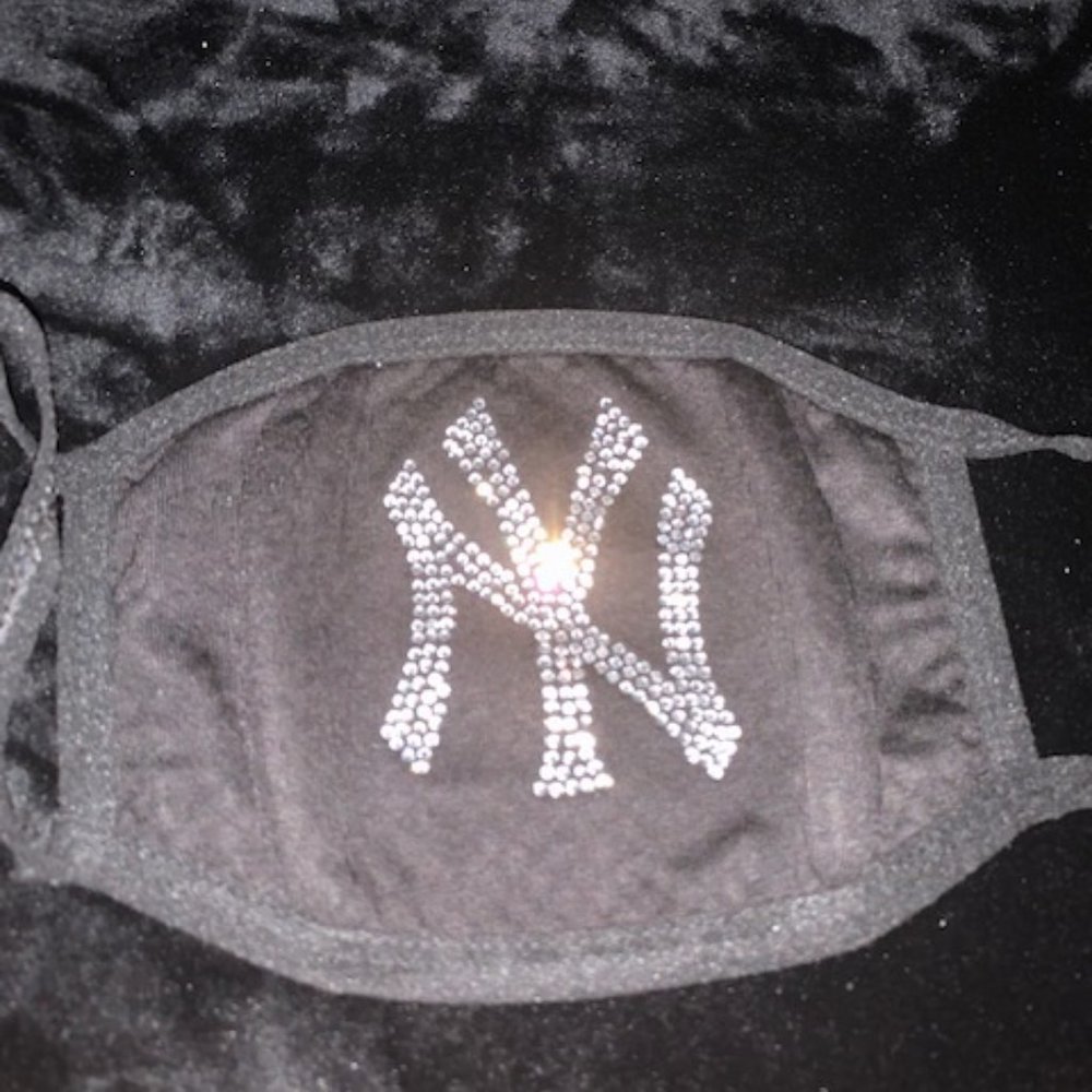 New York Bling Rhinestone Mask